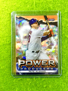 Pete Alonso ATOMIC REFRACTOR CRACKED ICE PRIZM SP CARD  2020 Bowman  PETE ALONSO