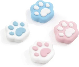 Empuñaduras para pulgar GeekShare 4 piezas de silicona pastel pata de gato para interruptor / OLED / Lite - Imagen 1 de 3