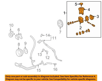 Bomba de dirección asistida usada se adapta a: Toyota 2000 4 corredores 4 cilindros grado A Foto 1 de 3