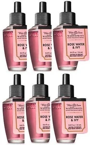 Bath and Body Works 6 Pack Rose Water and Ivy Wallflowers Fragrance Refill 0.... - Picture 1 of 1