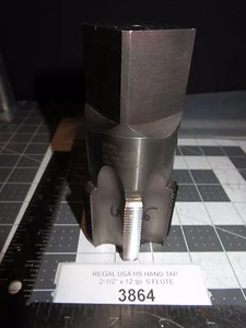 ENCHUFE DE MANO REGAL EE. UU. HS HS 2-1/2"" x 12 tpi 2.50""-12, 6 flauta ((#3864)) - Imagen 1 de 10
