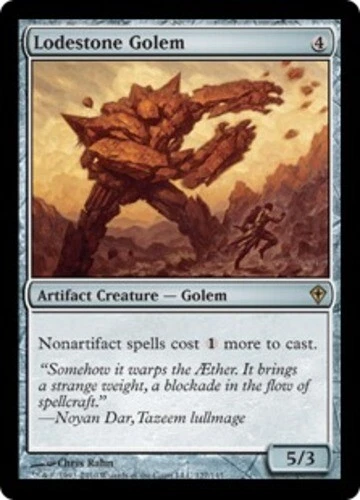 MTG - Lodestone Golem - Worldwake - NM, English Magic FLAT RATE SHIP - Image 1 of 1