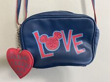 Disney Parks Mickey Minnie Mouse LOVE Crossbody Purse Bag Sweetheart Collection