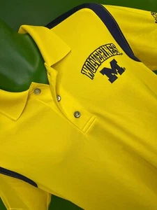 NCAA Michigan Wolverines Golf Polo Shirt Men's Medium 38/40 - Picture 1 of 6