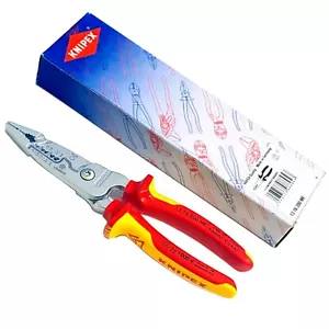 Knipex 200mm 1000V VDE Insulated Electrical Wire Stripper Pliers - 13 76 200 ME - Picture 1 of 7