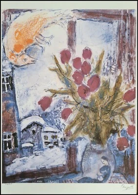 MARC CHAGALL * Bouquet of Flowers* 50 x 35 cm*signed lithograph*limited # 38/250 - Bild 1 von 4