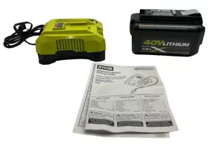 RYOBI 40V Gen3 Lithium-Ion 7.5 Ah Battery & Rapid Charger OP40753-06 (OB) - Picture 1 of 6