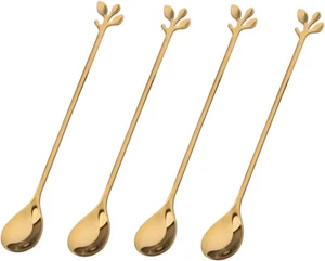 7.4 Inch Ice Cream Spoons Coffee Spoons Stainless Steel Cocktail Stirring Spoons - Picture 1 of 7