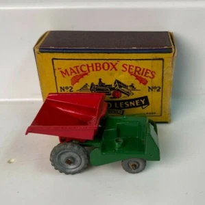 Dumper conductor desaparecido Lesney Moko 2 Muir Hill ruedas grises en caja (TZ819) - Imagen 1 de 4