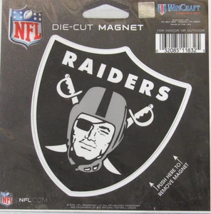 NFL Las Vegas Raiders 4 pollici magnete automatico fustellato da WinCraft - Foto 1 di 1