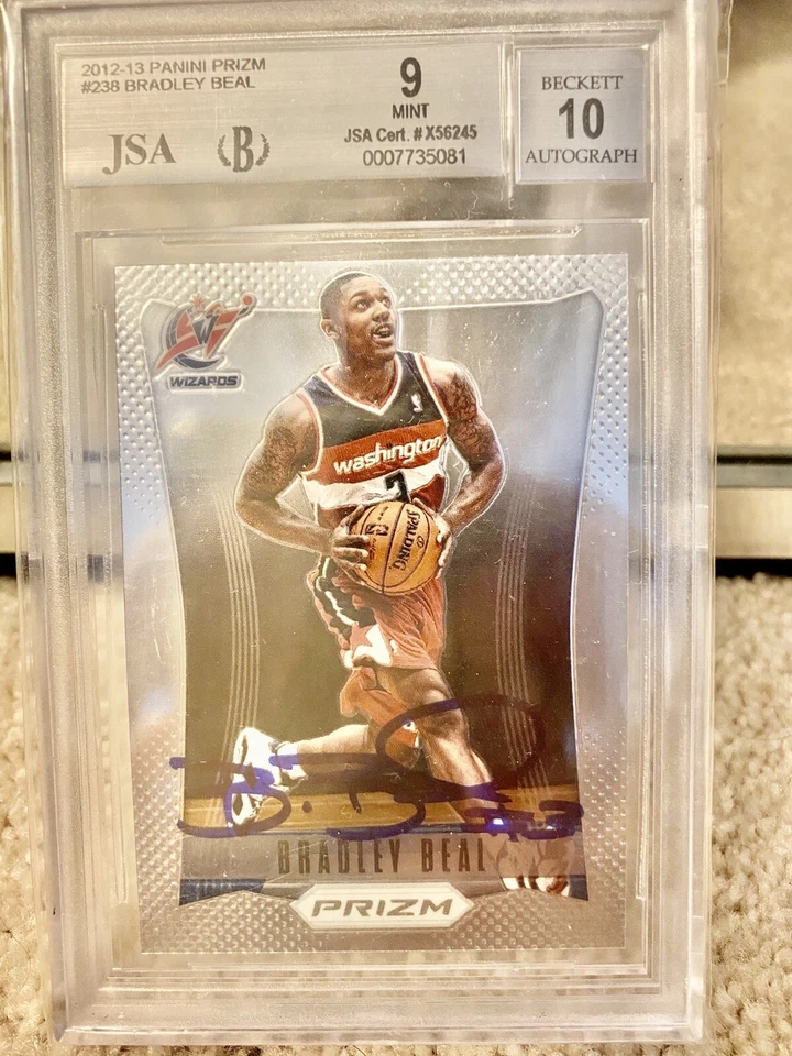 2012-13 PANINI PRIZM BRADLEY BEAL BGS 9 AUTO 10 RARE - Image 1 of 1