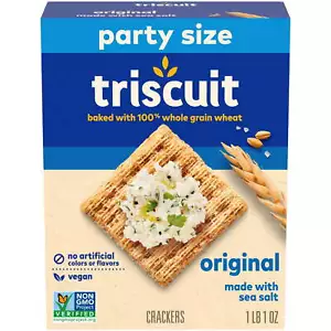 Triscuit Original Whole Grain Wheat Crackers, Healthy Snacks, 17 oz - Picture 1 of 18