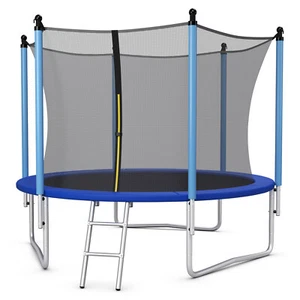 8' Jumping Exercise Recreational Bounce Trampoline W/Safety Net - Picture 1 of 7