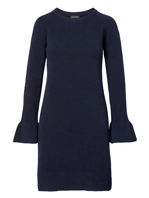 Vestido Suéter Banana Republic Azul Marino Manga Volantes #878358 ¡NUEVO CON ETIQUETAS! L Grande Foto 1 de 3