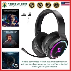 Active Noise Cancelling Wireless Headset - Bluetooth 5.3 & 3D Surround Sound - Picture 1 of 9