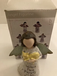 ENGEL FIGUR „Du hast Pfotenabdrücke hinterlassen…“ ca. 5,5" HOCH Tina Wenke Burton *M* - Bild 1 von 4