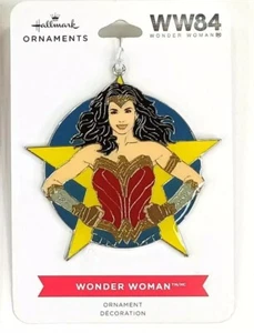Punze Wonder Woman WW84 3 Zoll flach Metall Emaille beschichtet Christbaumschmuck - Bild 1 von 1