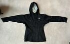 The North Face Girl's Rain Jacket with Buttons - Black, Size YXL