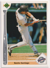 1991 Upper Deck Silver Slugger #SS17 Benito Santiago San Diego Padres
