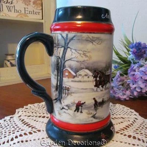 Mint 1990 BUDWEISER BEER MUG STEIN An American Tradition CERAMARTE BRAZIL - Picture 1 of 1