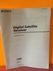 Sony  Digital Satellite Receiver Operating Instructions