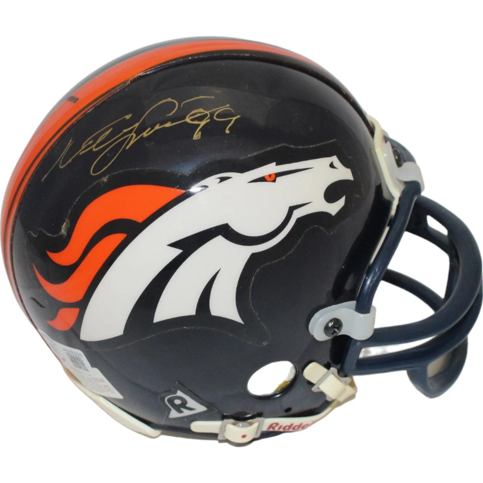 Minicasco réplica autografiado por Neil Smith Denver Broncos VSR4 BAS 44176 Foto 1 de 4
