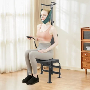 Neck Stretching Training Equipment, Electric Stretcher Cervical Traction Device - Picture 1 of 24