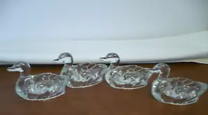 Crystal Duck Salts Set of 4 - Picture 1 of 18