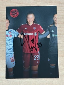 Tarjeta de autógrafo Karólina Lea Vilhjálmsdóttir-Baviera Múnich original Firmado-#S2495 - Imagen 1 de 1