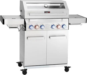 CosmoGrill Platinum YAMARA Barbecue a Gas 4+2 Acciaio Inox Barbecue da Esterno + Coperchio - Foto 1 di 11