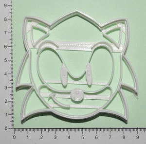 Sonic inspirierter Kopfkeks oder Fondantausstecher 3D-gedruckt - Bild 1 von 2
