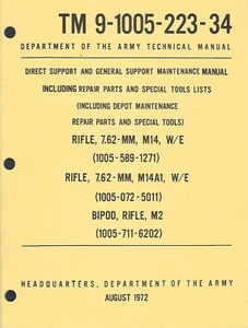 Historical book for Rifle, 7.62 MM, M14, M14A1, Bipod, M2, Depot Maintenance - Picture 1 of 1