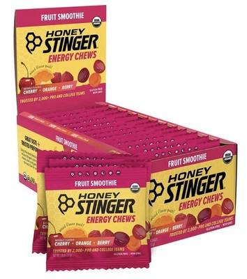 Batido de frutas orgánico con aguijón de miel masticable energético, sin gluten y sin cafeína 12 Foto 1 de 4