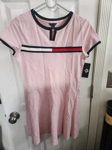 NWT Girls Tommy Hilfiger Pink Dress Size XL (16) - Picture 1 of 5