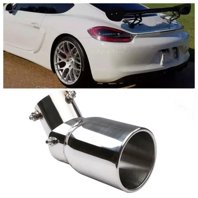 For Porsche Cayman Exhaust Pipe Tip Rear Tail Muffler Stainless Steel Foto 1 de 4