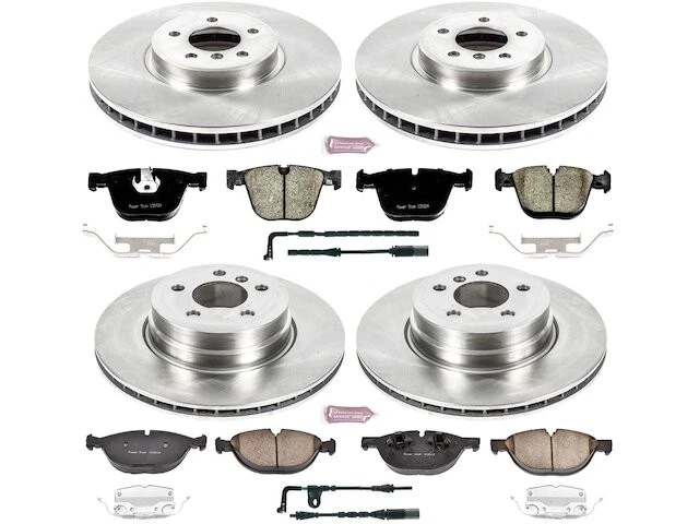 Kit de pastillas de freno y rotor delanteras y traseras para BMW X6 xDrive50i 2008-2009 WY484CY Foto 1 de 1