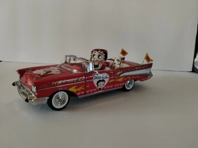 Betty Boop "Hot Red Betty's '57 Chevy" Convertible Danbury Como Nuevo Foto 1 de 4