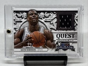 2013-14 Panini Crusade Quest Memorabilia David Robinson #32 /49 Spurs Jersey NM+ - Picture 1 of 3