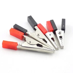30/50mm Plastic Handle Test Metal Alligator Clips Clamp for Testing Probe Meter - Picture 1 of 11