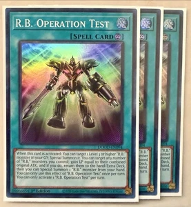 Yugioh Sammelkarte: 3x R.B. Operationstest DOOD-DE094 Super Rare 1st Ed NM - Bild 1 von 1