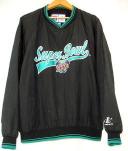 Vintage Super Bowl XXXI 1997 New Orleans NFL Team Logo Athletic Windbreaker L - Picture 1 of 9