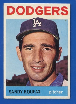 1964 Topps #200 Sandy Koufax Dodgers Salón de la fama centrado en muy buen estado-excelente, ligeros arañazos Foto 1 de 2