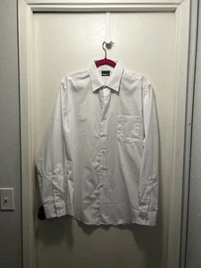 VAN HEUSEN Mens Size Large l 16 34/35 long Sleeve Button Up Shirt  - Picture 1 of 4