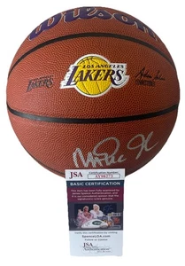 MAGIC JOHNSON LOS ANGELES LAKERS SIGNED AUTOGRAPHED FULL SIZE BASKETBALL JSA - Picture 1 of 2