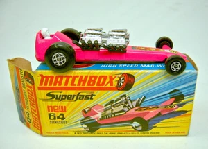 Matchbox No.64B Slingshot Dragster hot pink body mint/boxed - Picture 1 of 3