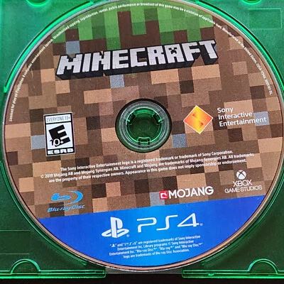 Minecraft PlayStation 4 PS4 disco solto, testado, multiplayer em tela dividida - Imagem 1 de 4