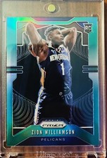 2019 Panini Prizm Zion Williamson GREEN PRIZM Pelicans Rookie RC Card #248