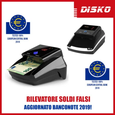 RILEVATORE SOLDI FALSI CONTA BANCONOTE RILEVA BANCONOTE FALSE VERIFICATORE 2019