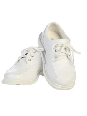 Zapatos de vestir BN Lito Little Boys blancos con cordones David mate para ocasiones especiales talla 5 Foto 1 de 4