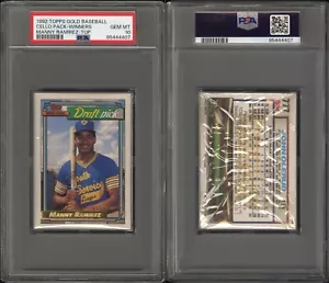 1992 Topps Gold Winners Baseball Cello Pack Manny Ramirez Top PSA 10 MT 85444407 - Picture 1 of 3